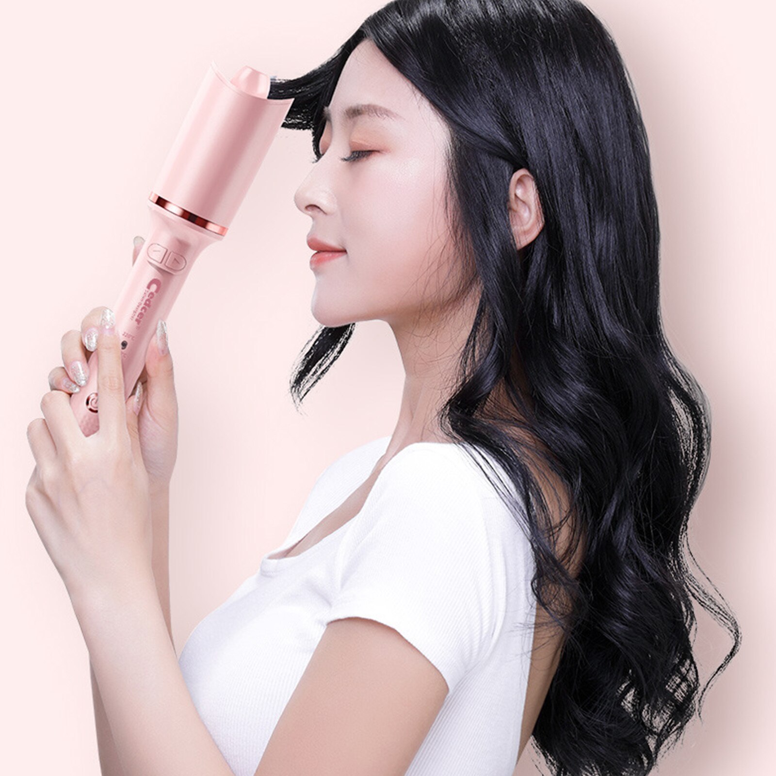 Rizador de pelo eléctrico automático, máquina rizadora de cabello con calefacción rápida