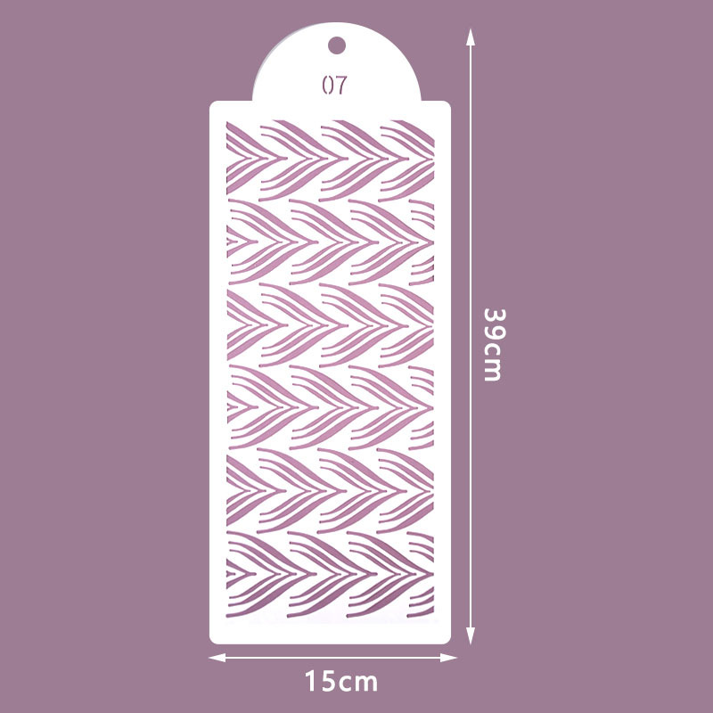 Cake Stencil Lace Cake Boder Stencils Cake Decorating Tool Fondant Printingtemplate Diypastry Drawing Mold Kitchen Baking Tool: Style G