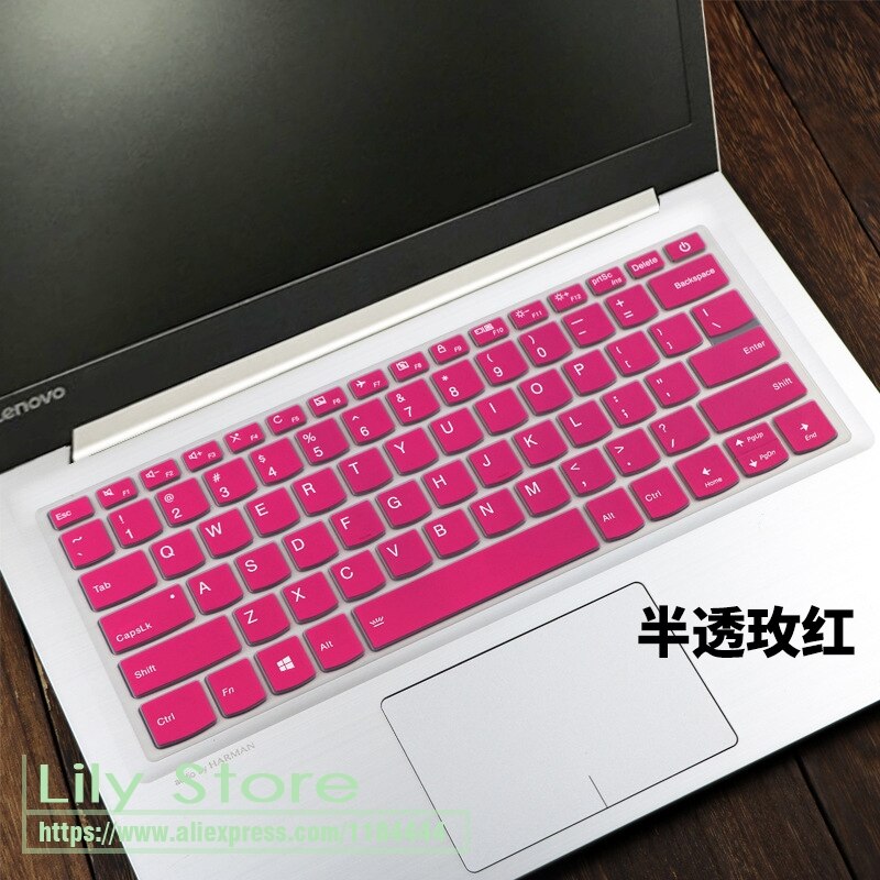 laptop Keyboard Cover Skin for Lenovo Ideapad 340s-14iwl 340s C340-14iwl C340 c340-14api c340-14iml S340-14iwl 14api 14 inch: rose