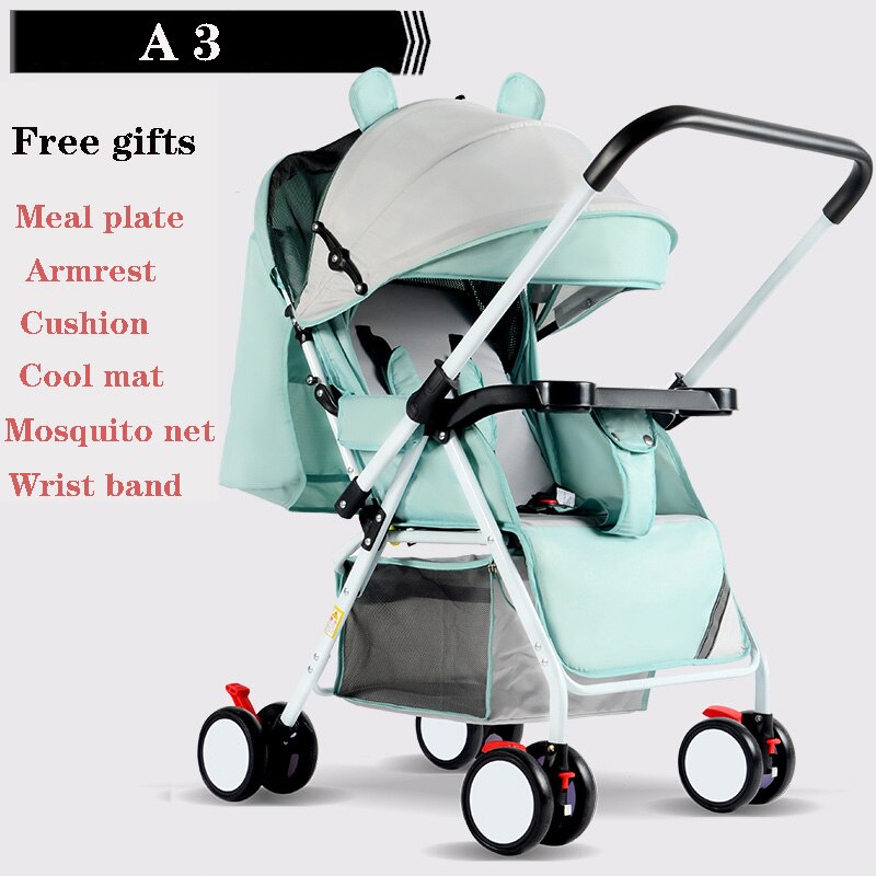 Draagbare Kinderwagen Vouwen Kinderwagen Ultra Lichtgewicht En Handig Kan Sit Lie Baby Eenvoudige Kind Mini Vier Wiel Kar: A3