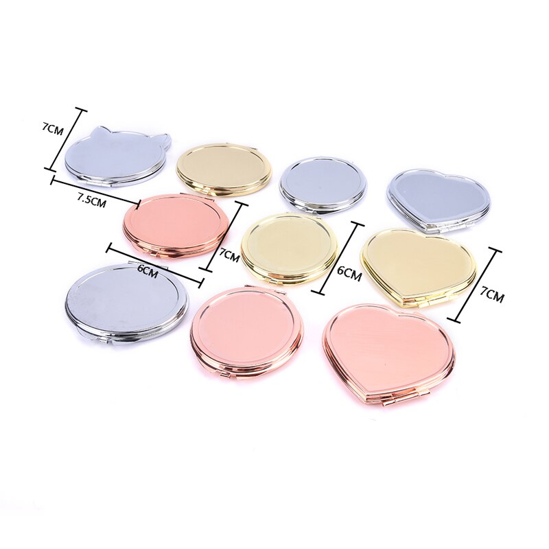 1pc kosmetik-taschenspiegel mit vergrößerung, kompakter schminkspiegel, runder schminkspiegel für handtasche, reisetasche, zuhause oder büro