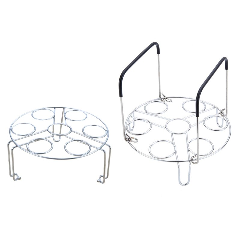 Dessous de plat empilable de support de vapeur d'oeufs avec des poignées résistantes à la chaleur pour le Pot instantané M68E: D
