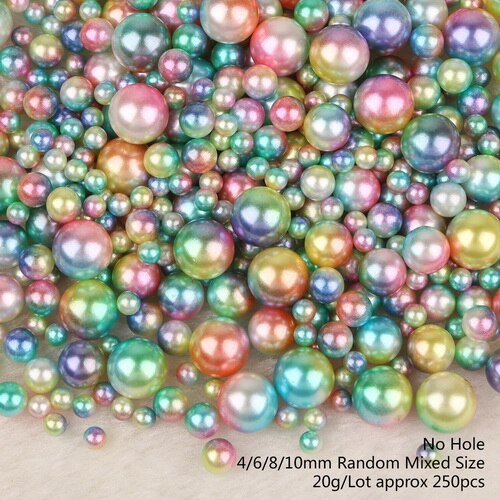 4/6/8/10mm multi størrelse 250 stk / lotoption om tilfældig blanding farve ingen huller perler runde perler til diy dekoration: Lilla lysegrøn