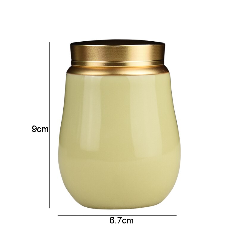 Keramische Thee Blikjes Koffie Opslagtank Thee Container Thuis Theewaar Suiker Kan Gedroogd Fruit Moer Snack Snoeppot Met deksel Tank: tea cans 7