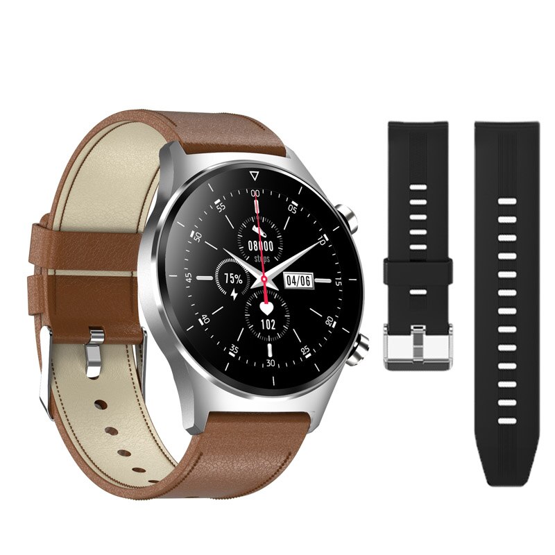 Smartwatch Men Full Touch Screen 1.28" IPS 240x240 IP68 Waterproof Bluetooth 5.0 Fitness Tracker: Green