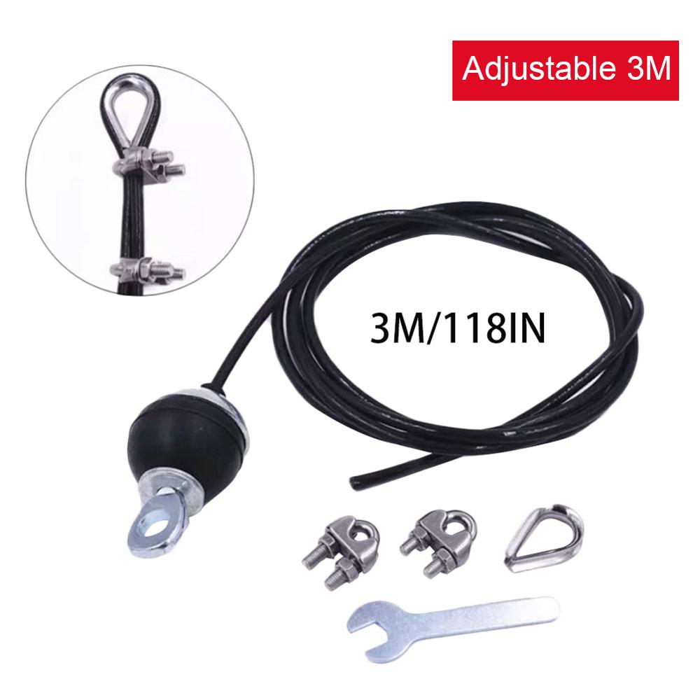 2/2.5/3 meter gym kabel wire reb kraftige stål udskiftningsdele til hjemmegymnastik fitness kabel remskive tilbehør dia 6mm: 3m