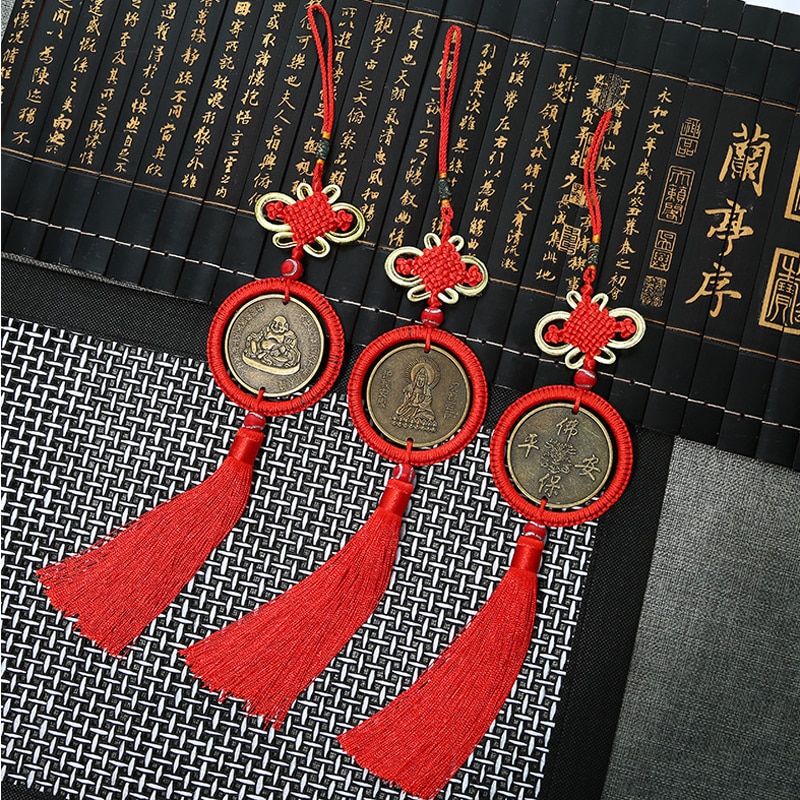 Chinese Veiligheid Knoop Kwasten Hangers 10 stuks DIY Chinese Knoop Sleutelhanger Chinese Knoop Zijde Kwastje Boeddhaschap Jaar Cadeau