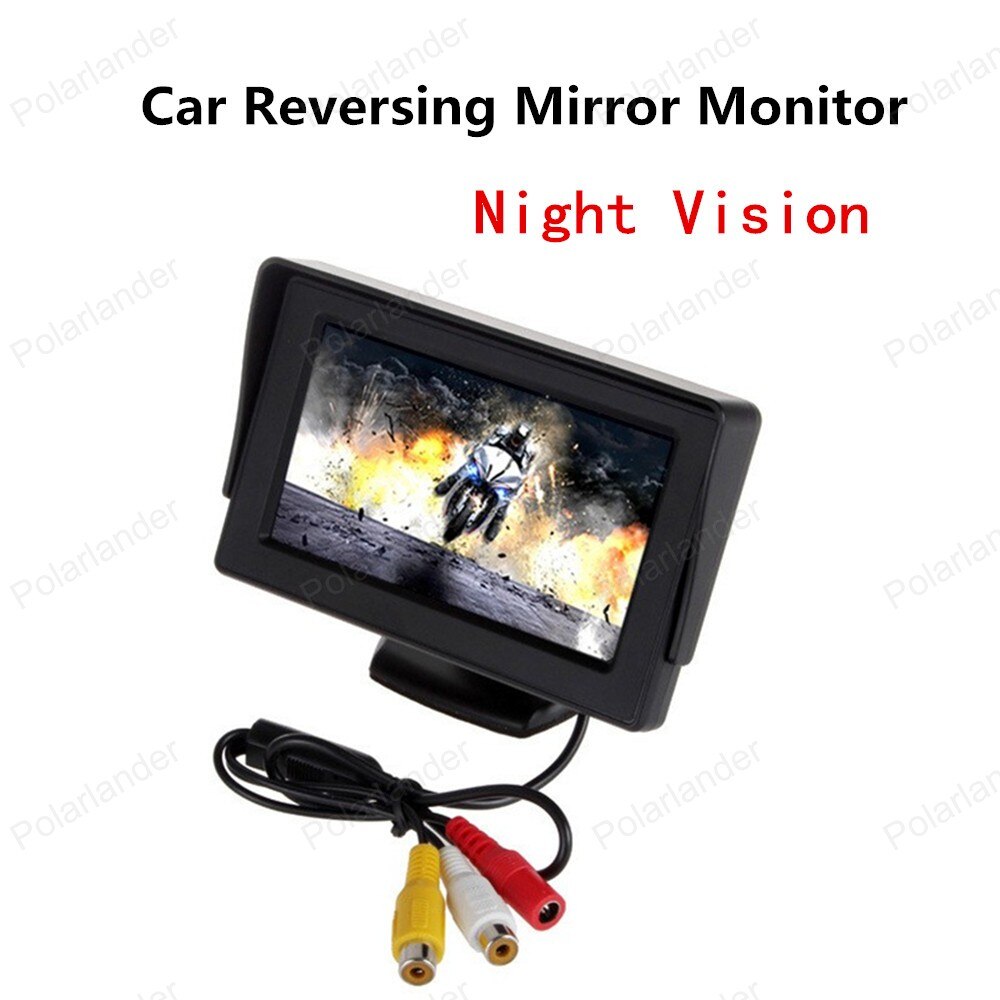 CARMATRIX 4,3 ZOLL Auto Digital TFT LCD Monitor für Rückfahrkamera 4:3