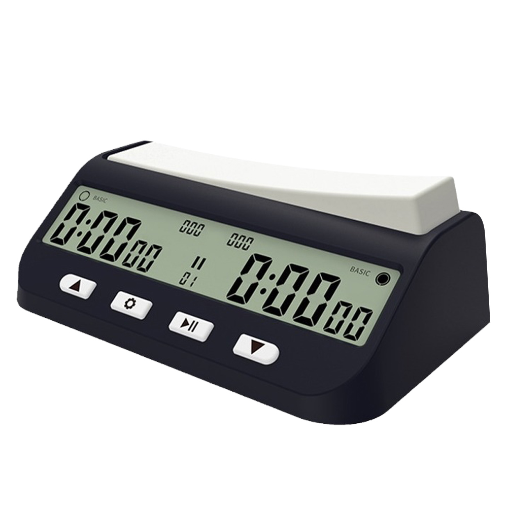 Chess Clock Count Up Down Timer Multipurpose Digital Watch Portable Board Game Timer Clock for International Chess: Red