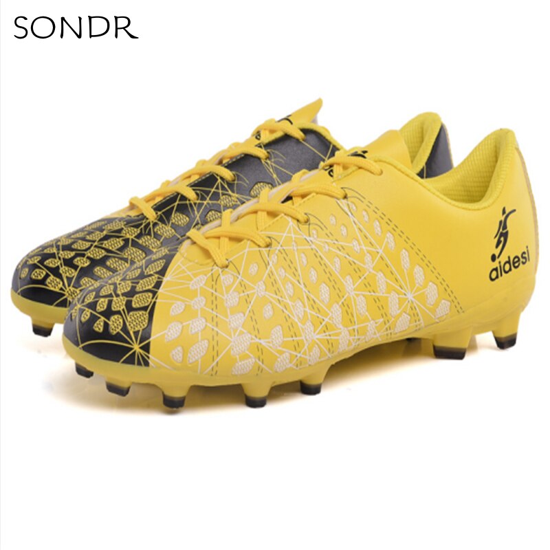 Men's High Top Training Ankle AG Sole Outdoor Cleats Football Shoes Spike High Ankle Men Football Boots Original Cleats 1801D