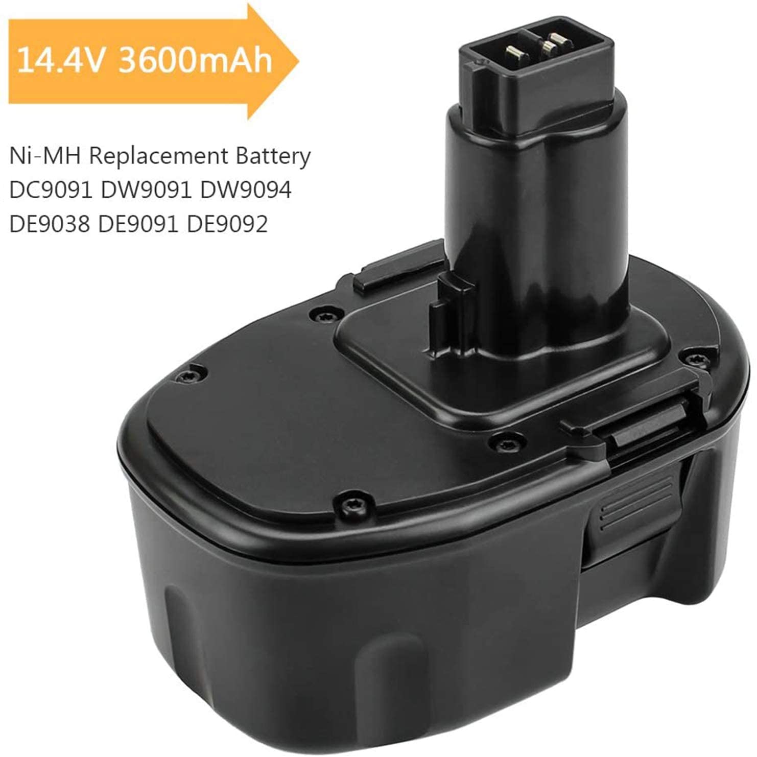 DC9091 14.4V 3600mAh Ni-MH Battery For Dewalt DW9091 DW9094 DC9091 DE9091 DE9092 DC613ka DC614ka DC615ka DC612ka Battery