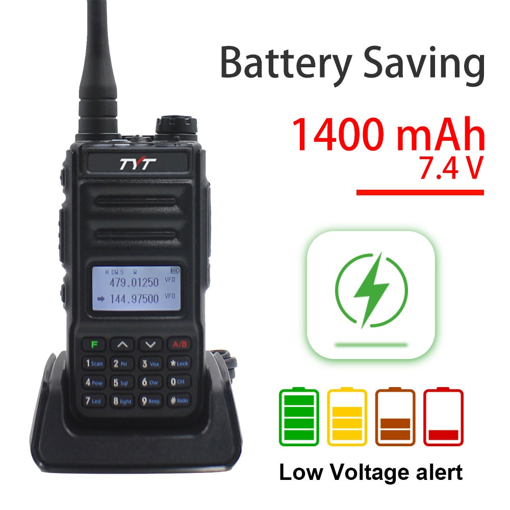 TYT TH-UV88 talkie-walkie tyt double bande VOX brouilleur radio FM 136-174MHz et 400-480MHz UHF/VHF portable radio bidirectionnelle