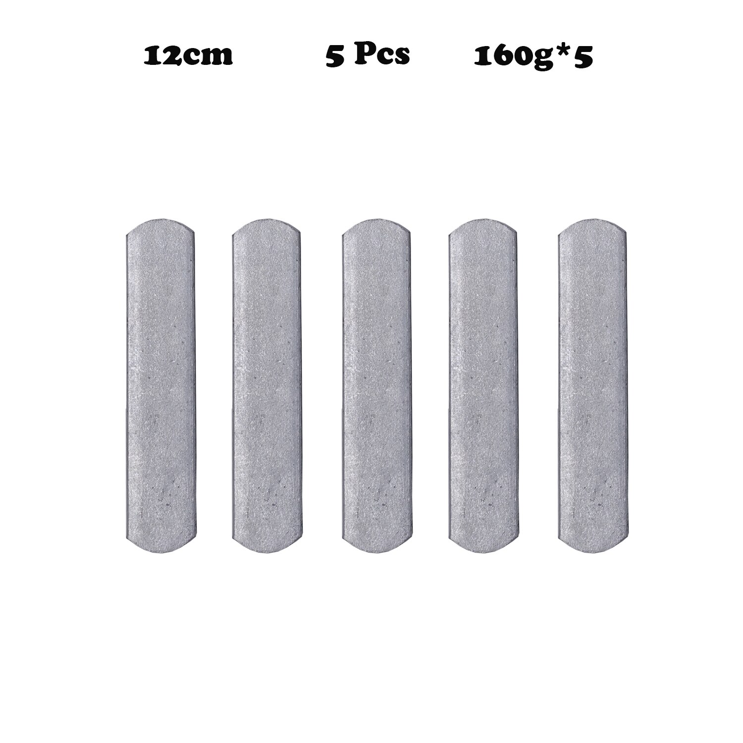 Weight Steel Plates Adjustable Strength Training for Weighted Vest Leg Ankle Weights 12-25cm Length Workout Fitness Accessories: 12cm 5pcs