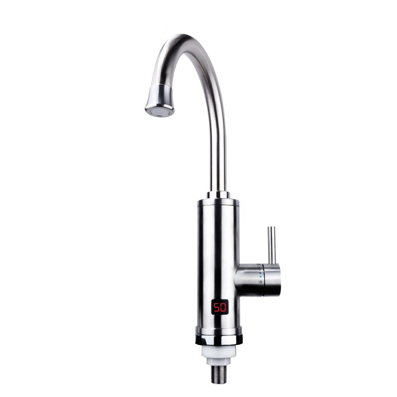 Stainless Tap Instant Heating Tap for Kitchen Instantaneous Water Heater Faucet With Temperature Display