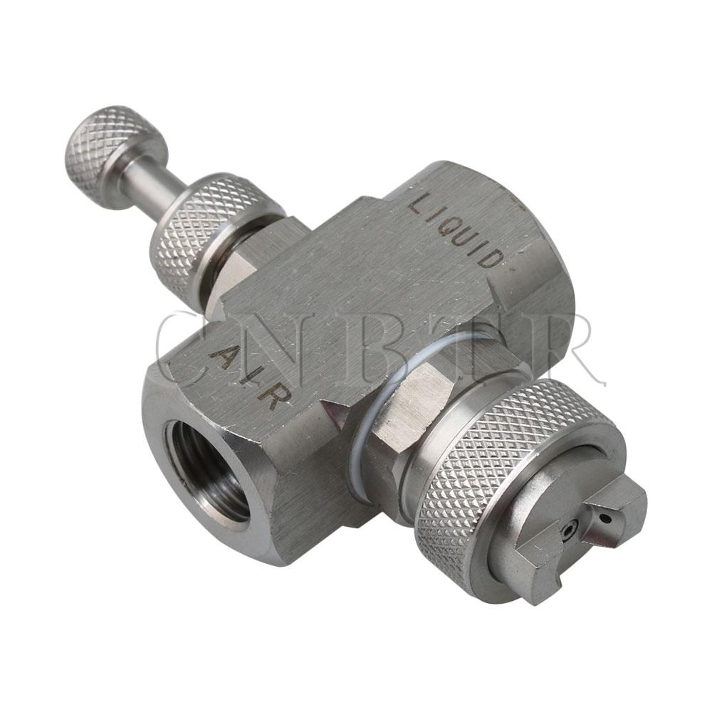 Justerbart luftförstoftande dimmunstycke dimmunstycke extern blandningstyp