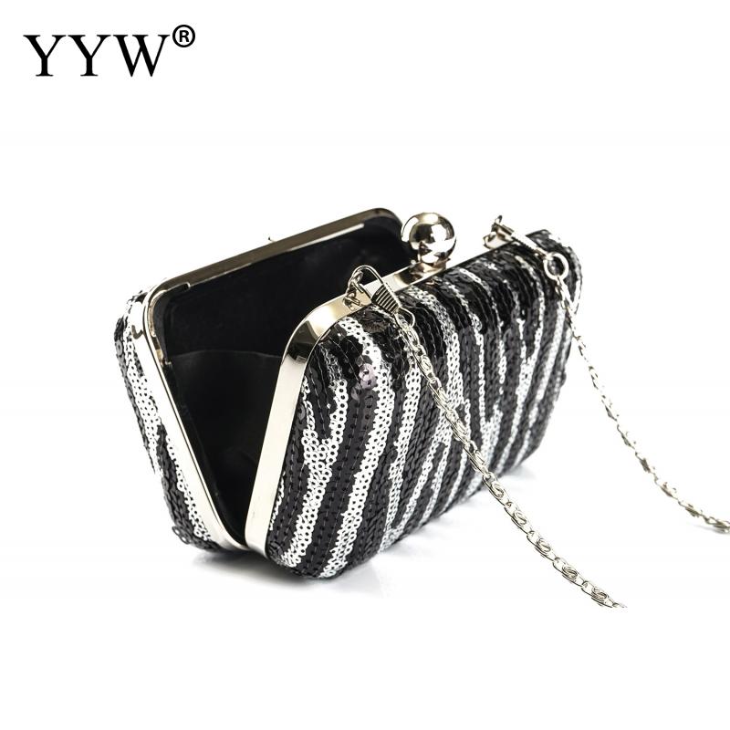 Plastic Avondfeest Clutch Bag Beroemde Croaabosy Zakken Met Chain Sequin Mini Purse Wedding Pochette Femme Dames Tassen