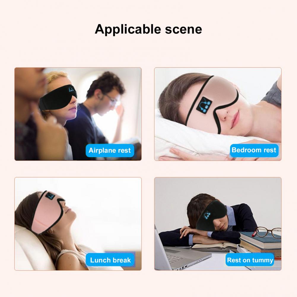 Sales! Bluetooth 5.0 Headset Draadloze Muziek Slaap Steun Shading 3D Soft Sleep Eye Cover