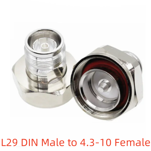 1pcs 4.3-10 mini DIN Connector to N Adapter DIN Male Female to N /DIN/4.3-10 Male Female Socket Straight RF Coaxial Adapter: Yellow