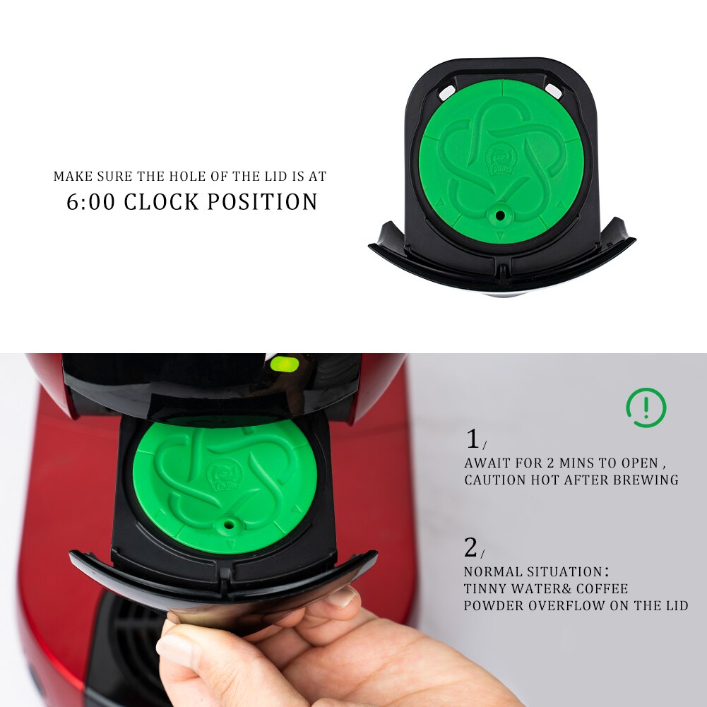 Cápsulas de café reutilizables con filtro de acero inoxidable para el hogar, cápsulas de café con múltiple, cómodas y a la , para Dolce Gusto, novedad de