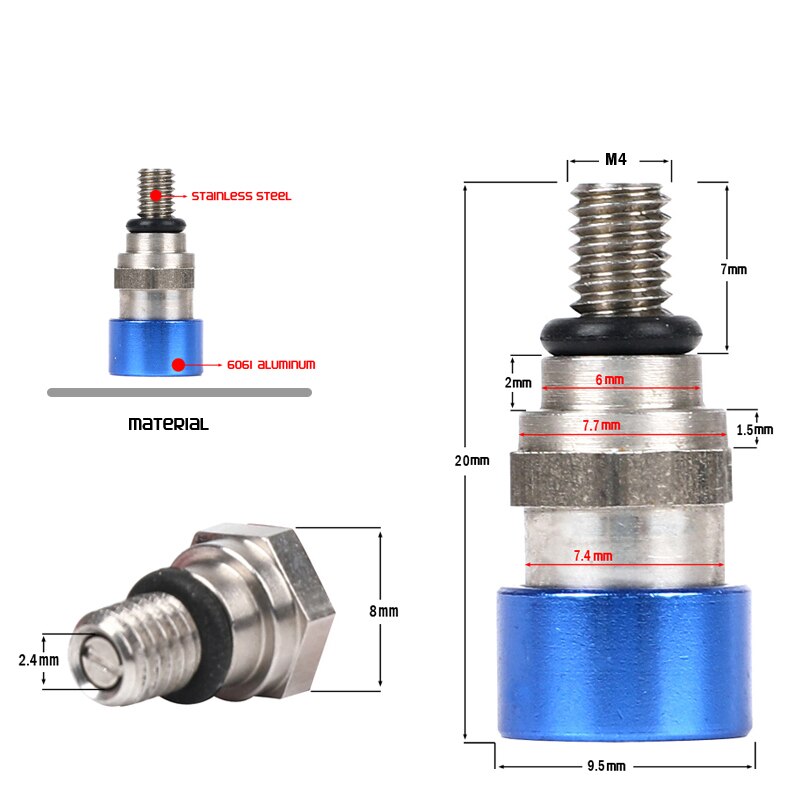 M4x 0,7 MM Gabel entlüfter Linderung Ventil Verwenden Für KTM EXC EXC-F250 SX350 SXF250 SXS 250 XC350 XCR XCW450 XCF XCRF MXC MX SMR WP