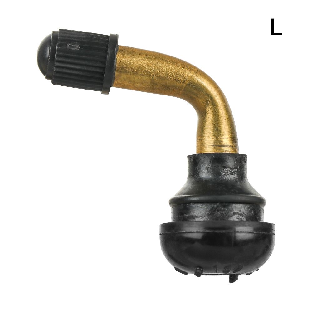 1Pc Hoek Gebogen Messing Air Tyre Ventiel Met Uitbreiding Adapter Voor Auto Vrachtwagen Motorfiets Fietsen Accessoires 3 Maten: L-1PC