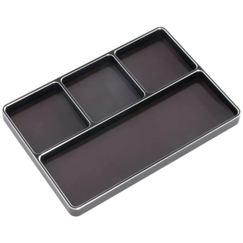 Bandeja de tornillos para herramientas de coche RC, caja de tuercas con imán para TRX4 scx10 HSP 94111 94123 wltoys 144001 Tamiya tt02 arrma Kraton tyfón