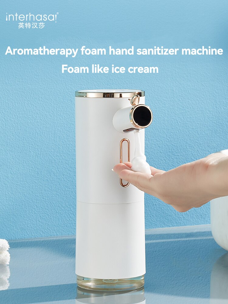 interhasa! Foam Automatic Soap Dispenser Bathroom Touchless Liquid Soap Dispensers With USB Charging Foaming Hand Sanitizer