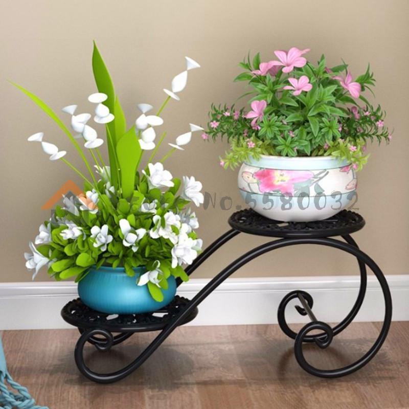 Ou Shi, Wrought Iron Flower Rack, Multi-layer Indo... – Grandado