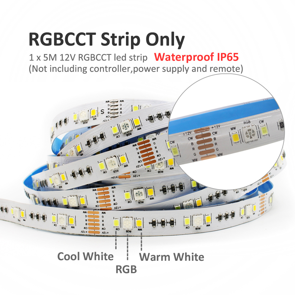 Tuya ZigBee RGBCCT Controller 12V 24V DC 48V 5 in 1 2.4G RF Wireless Gateway Smart Life PWM for RGB RGBW LED Strip Light V5-L WZ: Blue