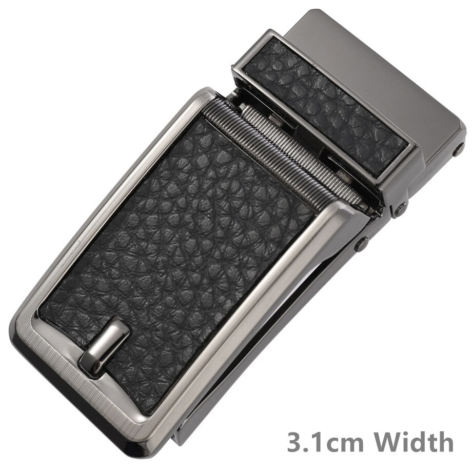 3,1-3,2 cm Rachet Gürtel Schnallen Zink-legierung Klicken Gürtel Schnalle Kopf Geeignet 3-3,1 cm breite Lochlosen Automatische Gürtel B987: Lage33-32317