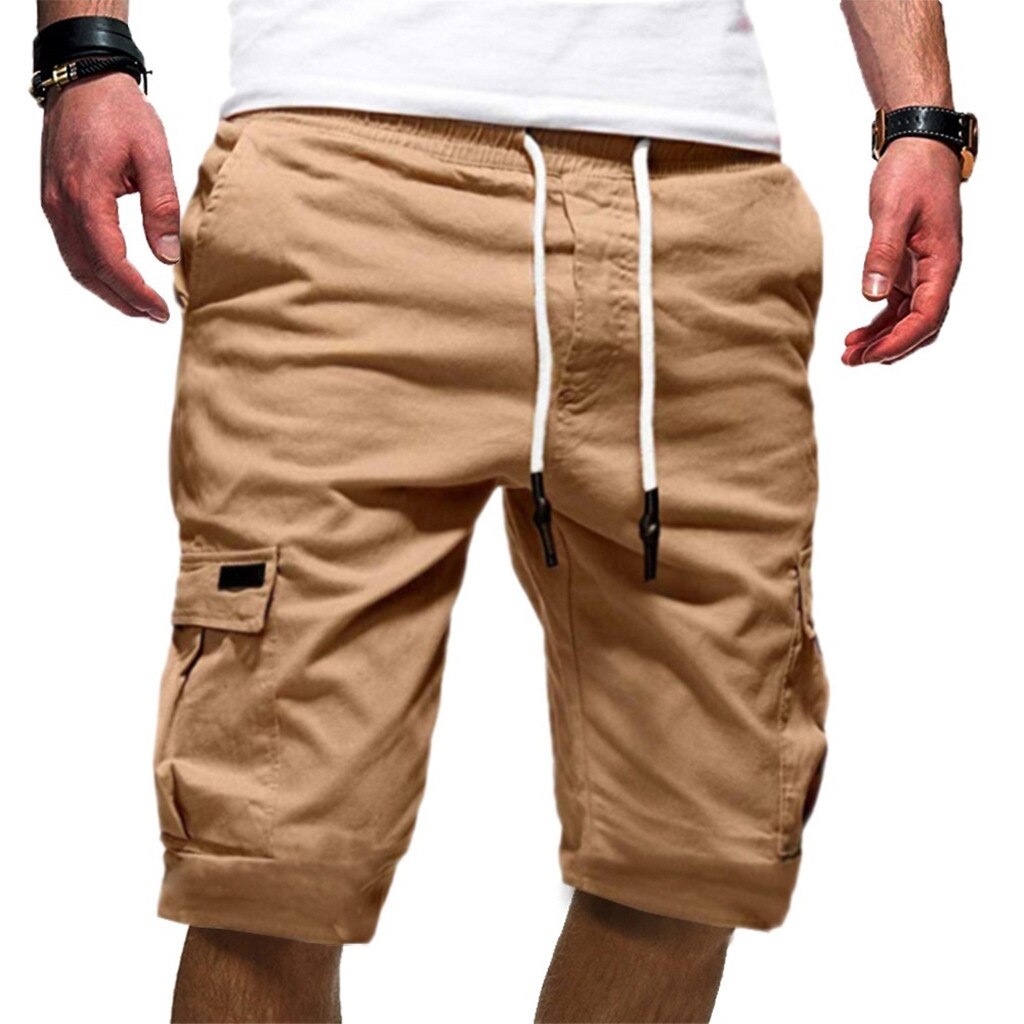 shorts til menn Fitness uformelle løse korte bukser shorts menns sportsshorts med flere lommer -selger