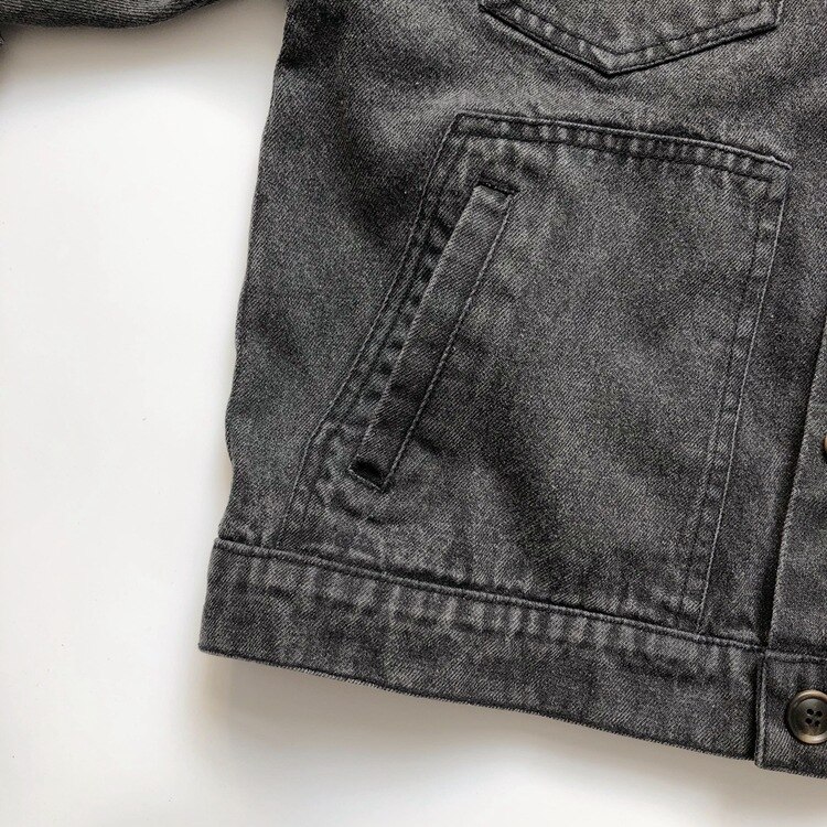 Retro Denim Jasje Koreaanse Kinderkleding Jongens En Meisjes Casual Comfortabele Vest Top Windjack Voor Jongen Meisje Jas