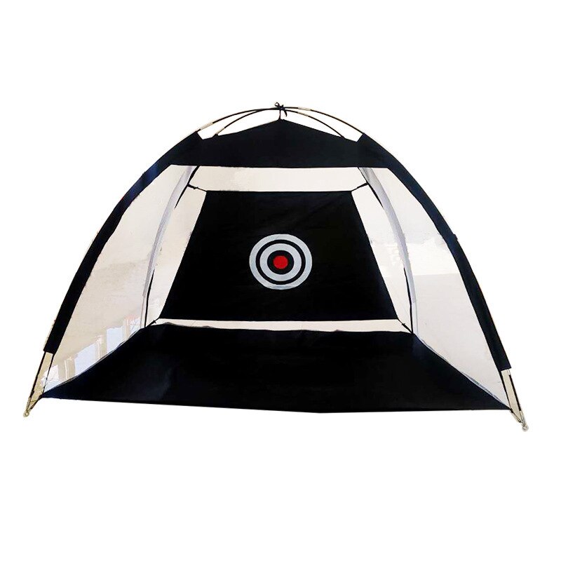 Red de práctica de Golf plegable para interior y exterior, jaula de Golf, carpa de prácticas de pastizales para jardín, ayuda para entrenamiento de Golf de 1m /2m: 1M Black