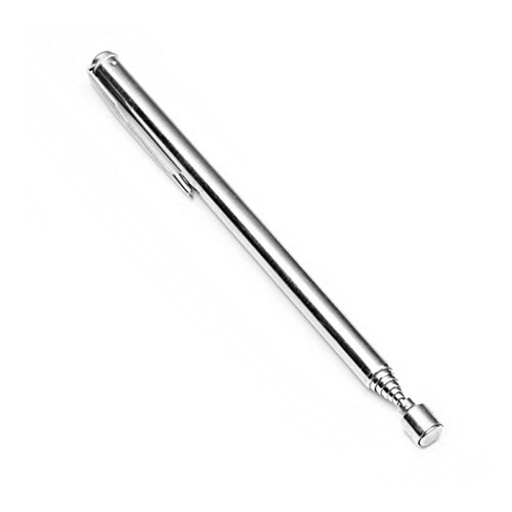 Portable Size Handheld Outdoor Keys Picker Magnetic Magnet Tool Lightweight Extendable Pick up Nuts Bolts Tools 12.5-66cm Silver