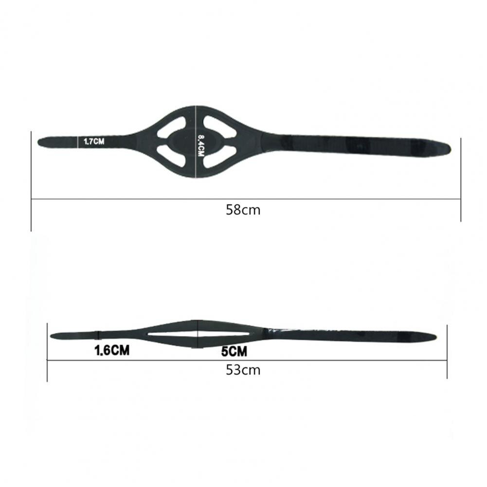 High Elasticity Silicone Universal Diving Mask Strap Diving Snorkeling Mask Strap Cover Replacement Freediving Hair Protector
