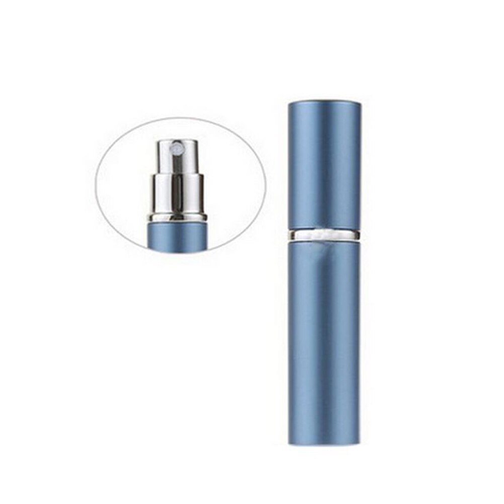 1Pc 5Ml Draagbare Mini Navulbare Parfum Glazen Fles Reizen Aluminium Spray Verstuiver Lege Metalen Parfum Verstuiver Spuit