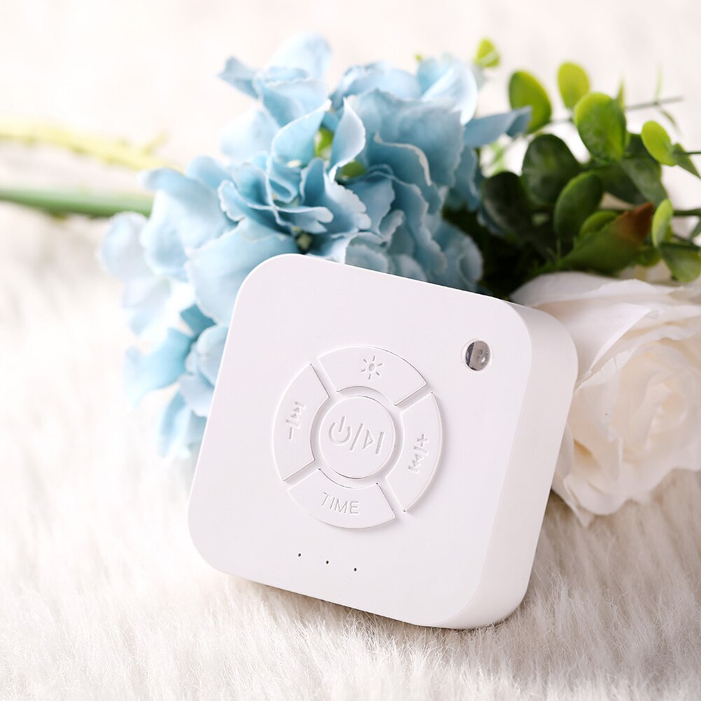 Led Breathing Light Timer Relaxing Sounds Sleep Machine Mini USB Charging Insomniac Music Aid White Noise Baby Home Adults