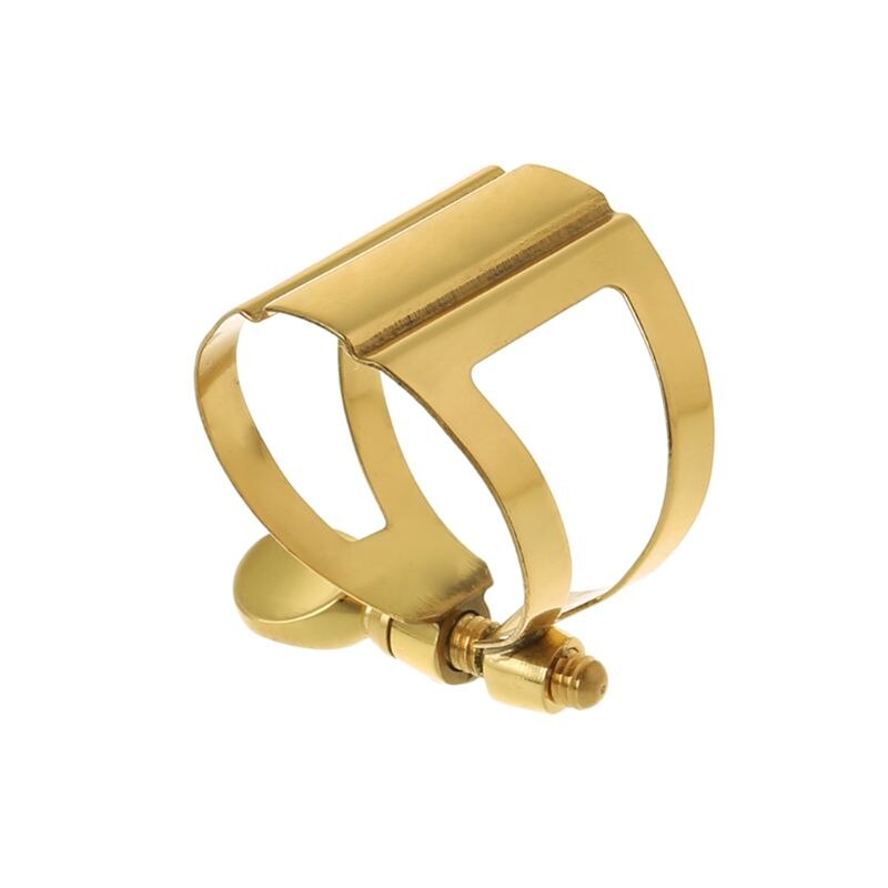 1 Pc Soprano Alto Tenor Saxophone Clarinet In Bb Flexibility Gold Mouthpiece Ligature Accessories 4 Styles