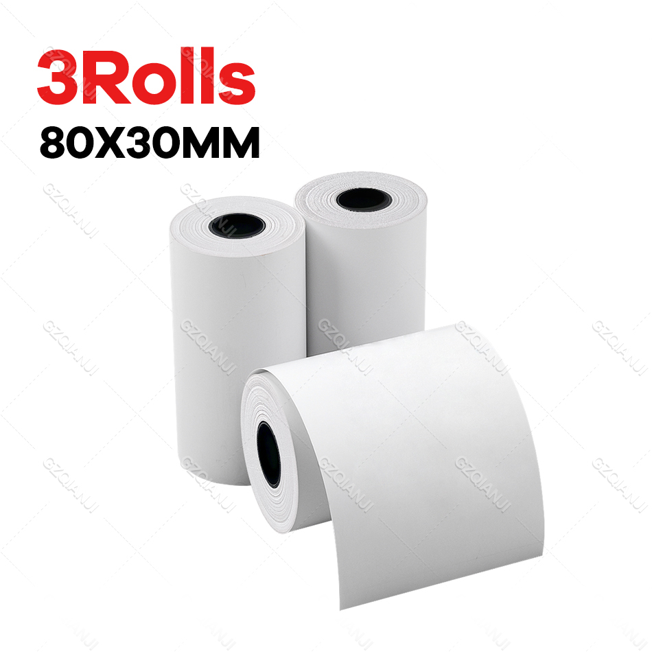 BPA free 80*30mm 40mm Thermal Receipt Paper for All Mini 3 inch Inkless Wireless Thermal POS Receipt Bill Printer Paper Roll