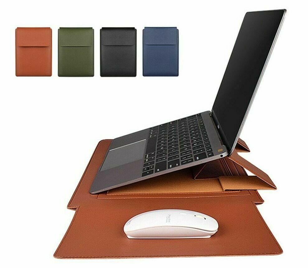Torba na laptopa ze skóry PU 2 w 1 uchwyt na stojak do notebooka MacBook 13 &quot;14&quot; Air Pro Xiaomi
