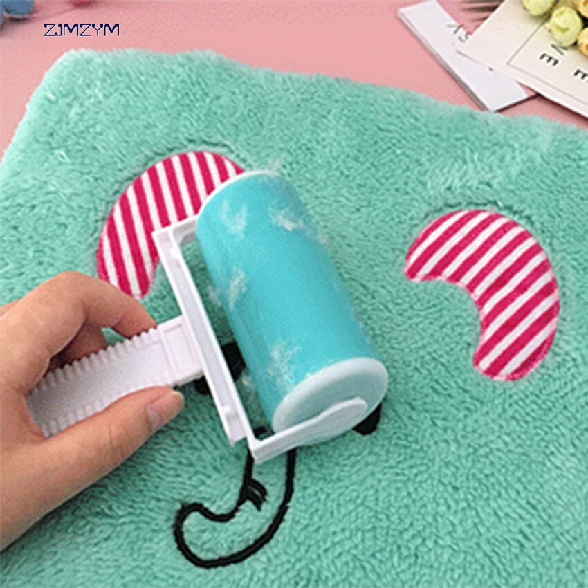 Clean sticky reusable sticky clothes wool dust collector carpet dusting fluffy manual sticky hair roll Lint Sticking Roller