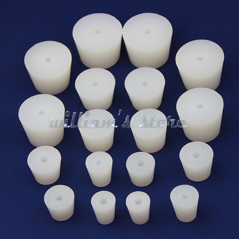 3 #-14 # siliconen Plug Met Gat voor Luchtsluis Waskolf Brouwen Wijn Food Grade Siliconen Rubber Stop