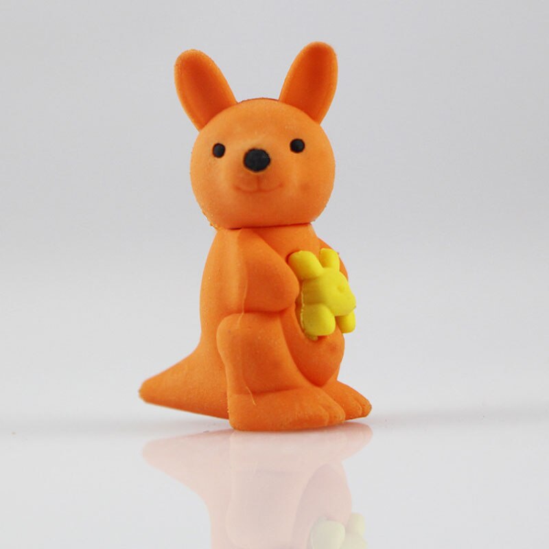 Söt suddgummi mini känguru barn pappersvaror skolkontorsmateriel