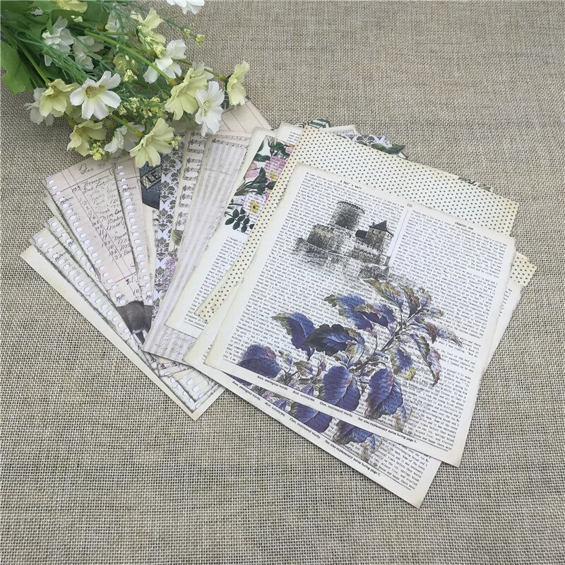 24sheet 6"X6"Jungle Flower background Garden patterned paper Scrapbooking paper pack handmade craft paper craft Background pad