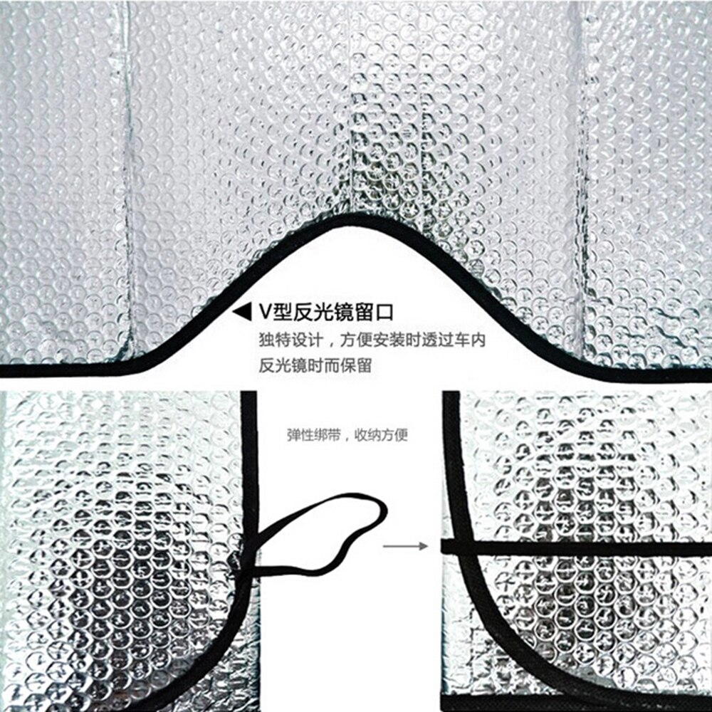 Car Styling Folding Jumbo Front Rear Car Window Sun Shade Auto Visor Windshield Block Cover Car Windshield Sunshade