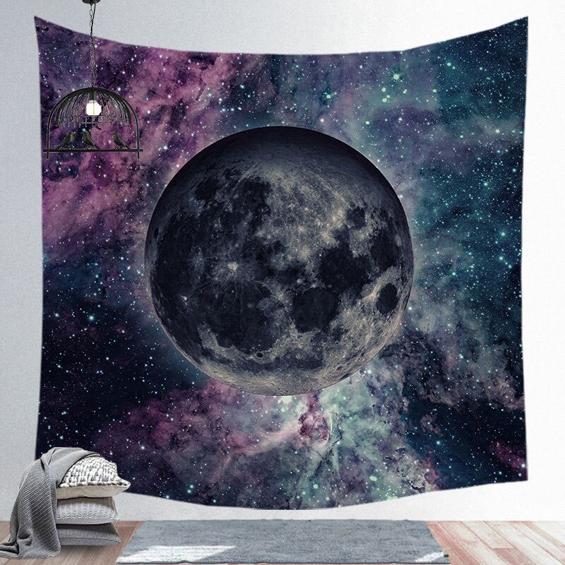 1 stuk 95*73cm sterrenhemel, sterrenhemel, nachtscène, stoffen wandtapijt, polyester, hangend wandtapijt, decoratief wandtapijt, woondecoratie