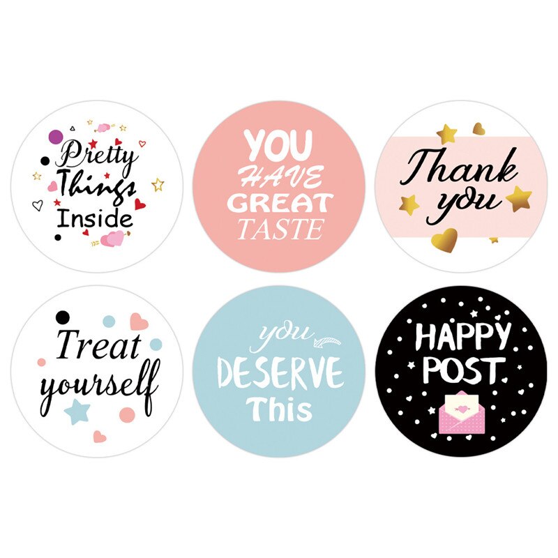 1.5 Inch "pretty Things Inside" Sticker Birthday Wedding Party Decoration Sticker Sealant Baking Stationery Envelope Label: A 38MM 300PCS