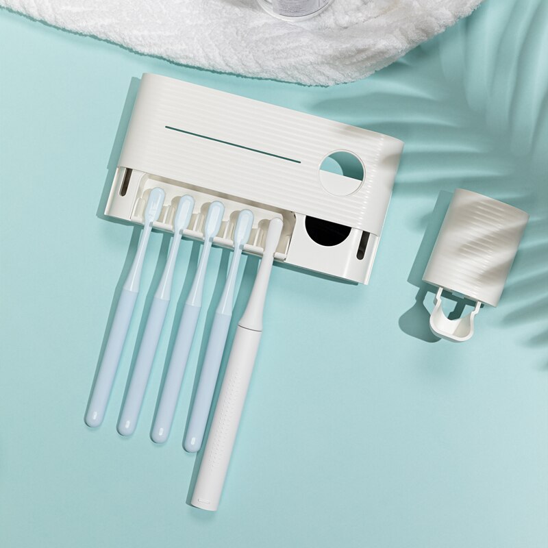 Youpin Sothing Zahnbürsten-Sterilisatorhalter - UV-Licht, Antibakteriell, Automatischer Zahnpasta-Spender