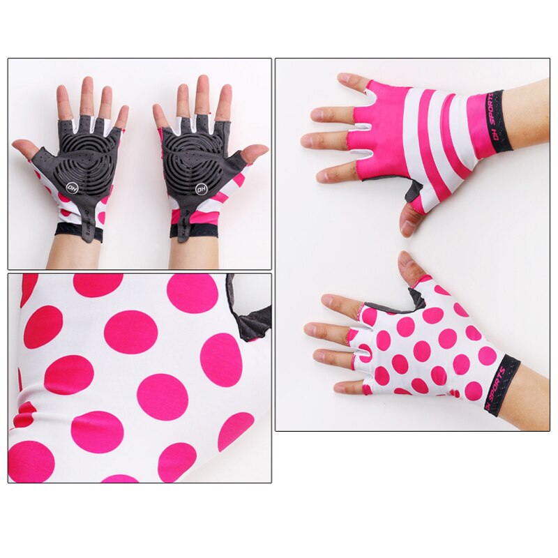 anti scontrino pad in gel Guanti Della Bicicletta Del gel pad Breve Mezze Dita Guanti Da Ciclismo Traspirante sport tutto'aria Aperta Uomo Donna MTB Bici guanti