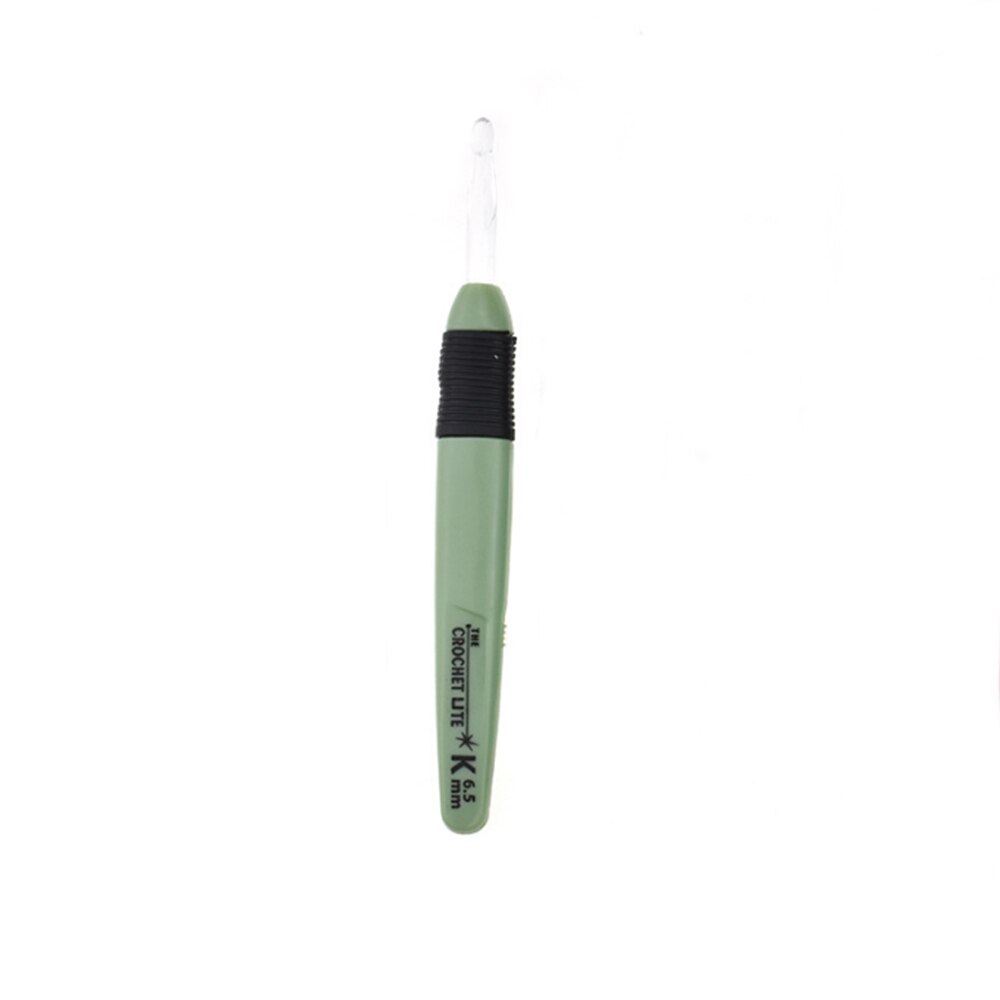Ganchos de ganchillo con luz LED, agujas de tejer, accesorios de tejido, herramientas, ganchos de ganchillo, herramienta de aguja de tejer luminosa DIY, 1 ud.: YELLOW